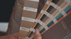 Video clip of fabric and material swatches, part of Bianca Da Silva's product sourcing and development process